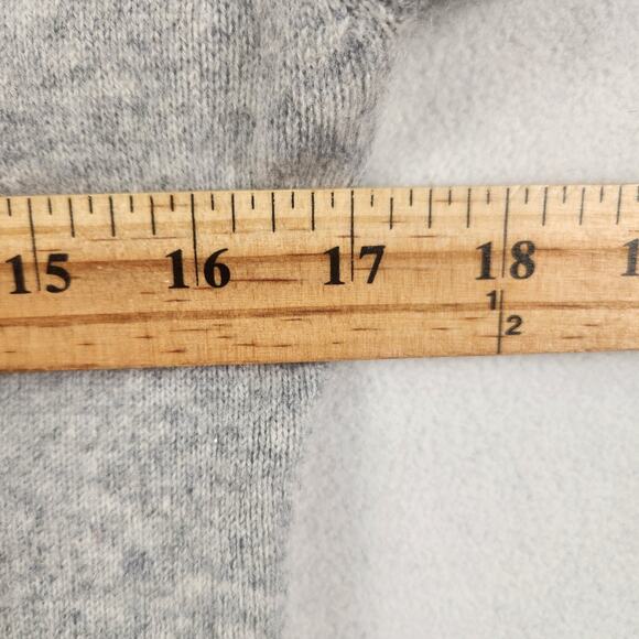 Kirkland Signature 2-Ply Cashmere Pullover Sweater Women L Gray Short Sleeve EUC - Picture 9 of 11